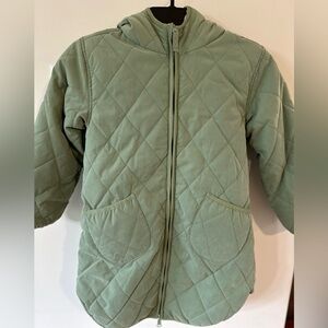 Thereabouts Girls Reversible Hedge Green And Sherpa Jacket NWT Size XS 6…
